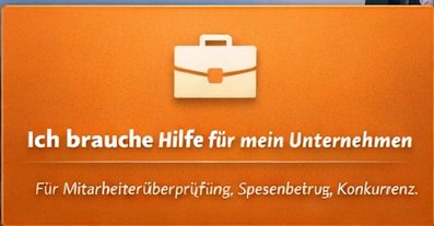 Hilfe für Unternehmen